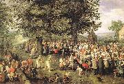 BRUEGHEL, Jan the Elder Wedding Banquet g USA oil painting reproduction